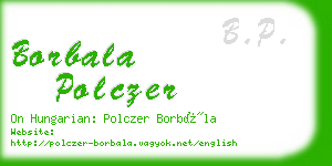 borbala polczer business card